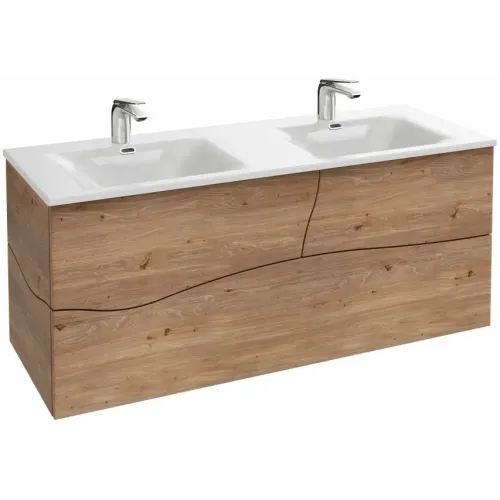 Модуль под раковину Sherwood 120х46х50 см, 3 ящика, натуральный дуб, система push-to-open EB1834RU-P6 Jacob Delafon