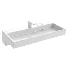 Комплект мебели для ванной Terrace 100 см, белый, раковина без подсветки, подвесной монтаж, с подсветкой EXC112-00+EB1182-NF+EB1187-G1C Jacob Delafon