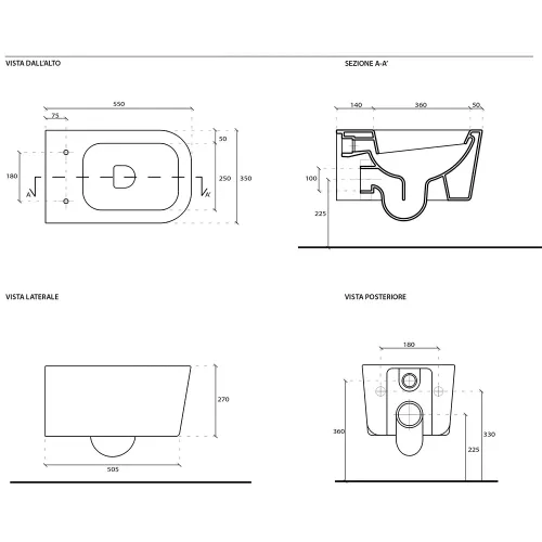 Унитаз подвесной GALASSIA Meg11Pro 5486