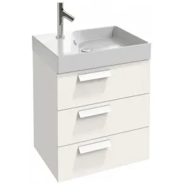 Модуль с раковиной Rythmik 60 см, белый блестящий лак, подвесной монтаж EXQ112-Z-00+EB1307-G1C Jacob Delafon