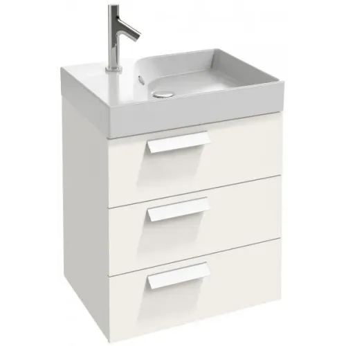 Модуль с раковиной Rythmik 60 см, белый блестящий лак, подвесной монтаж EXQ112-Z-00+EB1307-G1C Jacob Delafon