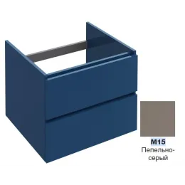 Модуль под раковину Parallel 57х50х44,6 см, пепельно-серый, 2 выдвижных ящика, без отверстия для сифона EB504-M15 Jacob Delafon