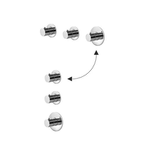 Комплект для душа PAFFONI Modular Box KITMB018CR