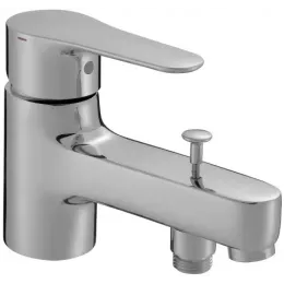 Смеситель на горизонтальную поверхность (деку) с изливом July с выходом на душ (без лейки), на 1 отв. E16044-4-CP Jacob Delafon