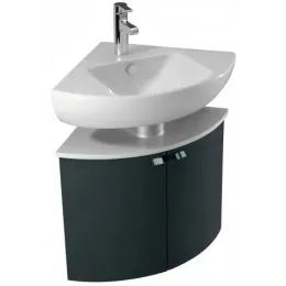 Модуль под раковину Odeon Up 67,9х48х50,7 см, серый антрацит, установка в угол EB864-442 Jacob Delafon