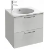 Модуль под раковину Odeon Rive Gauche 60х50,8х56,8 см, 2 ящика, белый, черные ручки EB2520-R9-N18 Jacob Delafon