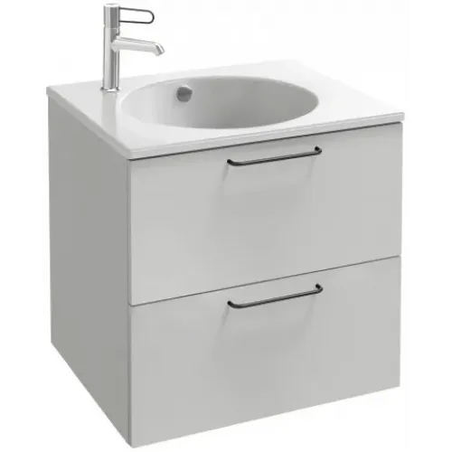 Модуль под раковину Odeon Rive Gauche 60х50,8х56,8 см, 2 ящика, белый, черные ручки EB2520-R9-N18 Jacob Delafon