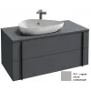 Модуль под раковину Nouvelle Vague 100х50,7х47,1 см, 2 ящика, серый титан глянцевый EB3040-N21 Jacob Delafon