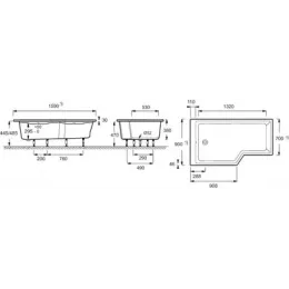 Акриловая ванна Bain-Douche Neo 160х90 см, левосторонняя E6D000L-00 Jacob Delafon