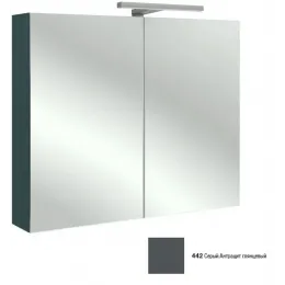 Зеркало Rythmik 80х65 см, серый антрацит глянцевый, с подсветкой EB796RU-442 Jacob Delafon