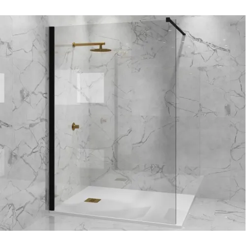 Душевая перегородка 100x195 стекло прозрачное