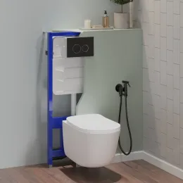 Клавиша двойного смыва URBATEC круглые кнопки, черный матовый