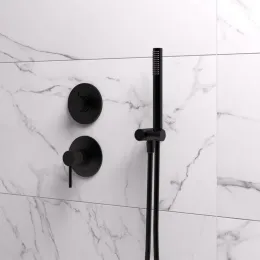 Комплект ручной лейки для встройки со шлангом, черный брашированный PVD (PZ)