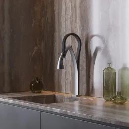 Смеситель для кухни PAINI Hybrid электрический, сталь PVD