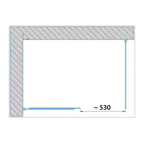 Душевое ограждение 120х80 см PAINI Dax, прямоугольное, раздвижное, универсальное, черный (YO)