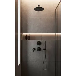 Встраиваемый дивертор PAINI Cox на 3 выхода, черный брашированный PVD (PZ)