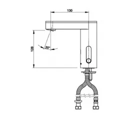 Смеситель бесконтактный Presto So'o 56204 для раковины