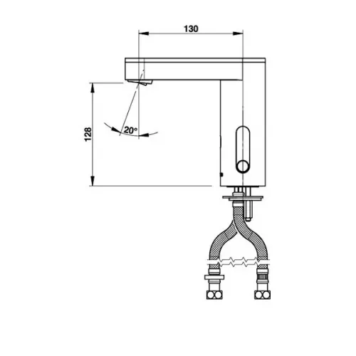 Смеситель бесконтактный Presto So'o 56204 для раковины
