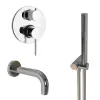 Комплект на 2 потребителя Cox PAINI, для ванны с ручным душем, хром