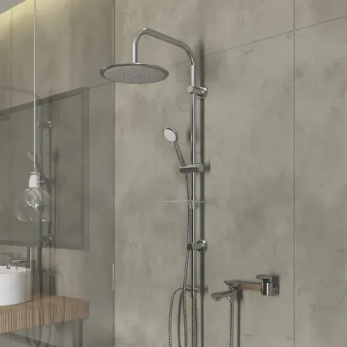 Душевая система PAINI RS White, хром (CR)