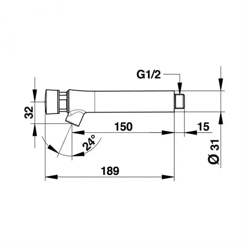 Кран порционный Presto Neo 66035 для раковины настенный