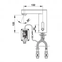 Смеситель бесконтактный Presto So'o 56198