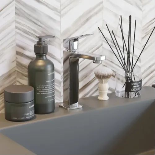 Смеситель для раковины PAINI Bari без донного клапана, хром (CR)