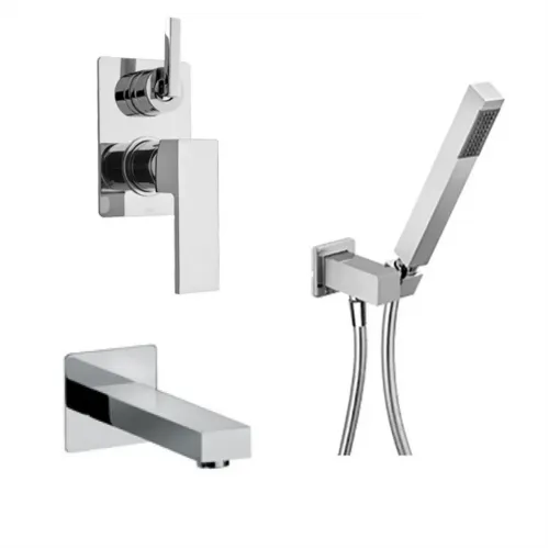 Комплект на 2 потребителя Grazia PAINI, для ванны с ручным душем, хром