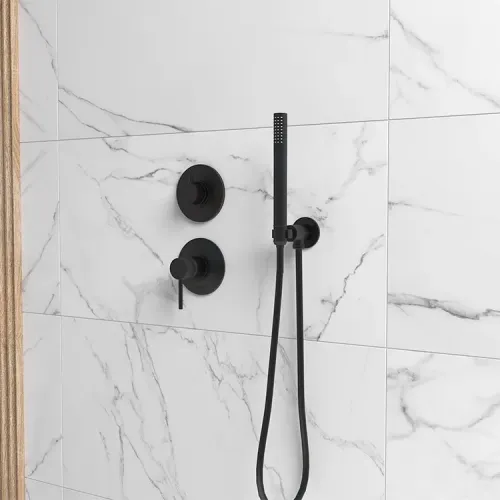 Смеситель для душа PAINI Cox встраиваемый, черный брашированный PVD (PZ)