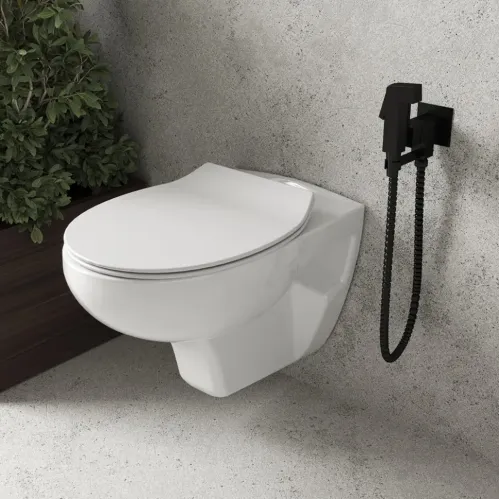 Гигиенический душ PAINI Bella встраиваемый, лейка ABS, черный брашированный PVD (PZ)