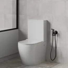 Унитаз-компакт URBATEC COX BTW, безободковый, с сиденьем микролифт, выпуск универсальный