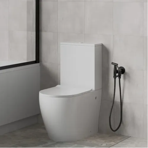 Унитаз-компакт URBATEC COX BTW, безободковый, с сиденьем микролифт, выпуск универсальный