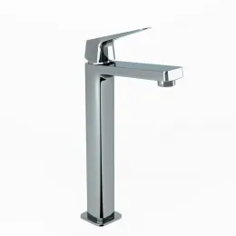Смеситель для раковины PAINI Bari без донного клапана, высокий, хром (CR)