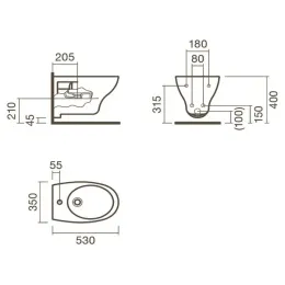 Биде подвесное Sanitana POP