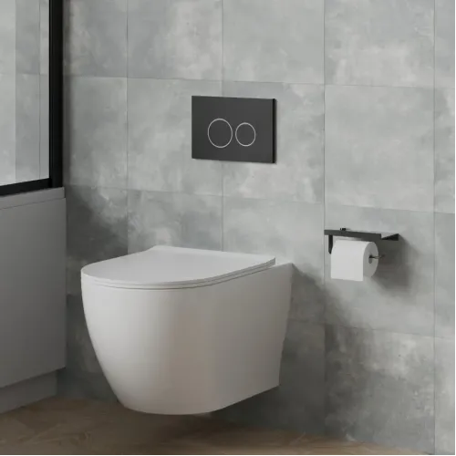 Унитаз подвесной URBATEC COX, безободковый, с сиденьем микролифт