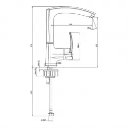 PAINI Magnum - Смеситель для кухни, хром (CR)
