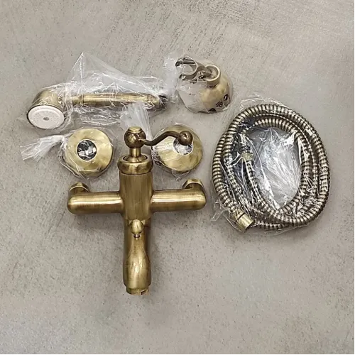 Смеситель для ванны PAINI Duomo с аксессуаром, старая бронза (F3)