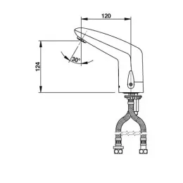 Смеситель бесконтактный Presto Volta 55216 для раковины