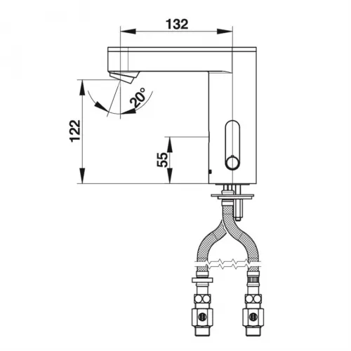 Смеситель бесконтактный Presto So'o 56208