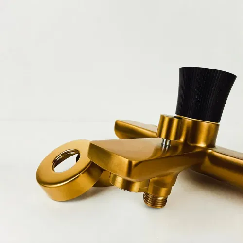 Смеситель для ванны PAINI Domus без аксессуаров, брашированное золото PVD (PJ)