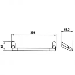 Держатель для полотенец PAINI Morgana 350 мм., хром (CR)