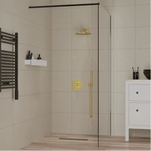 Душевая перегородка 110x195 рисунок рамка