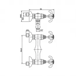 Смеситель для душа PAINI Ornellaia, хром (CR)