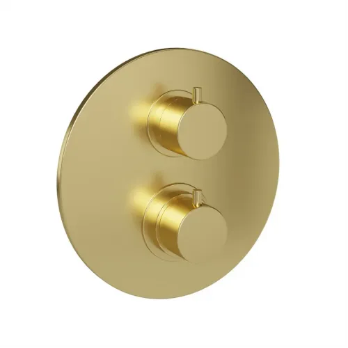 Смеситель для душа PAINI Cox встраиваемый с термостатом, брашированное золото PVD