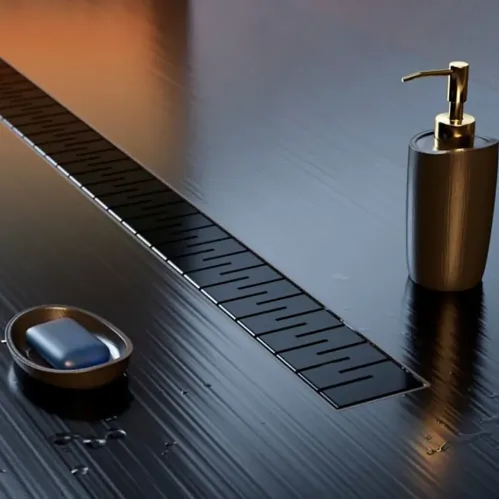 Душевой лоток PAINI Medium 450 мм, черный матовый