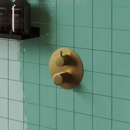 Смеситель для ванны PAINI Cox Grip встраиваемый, брашированное золото PVD (PJ)