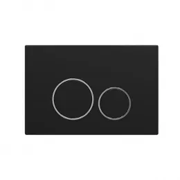 Клавиша двойного смыва URBATEC круглые кнопки, черный матовый