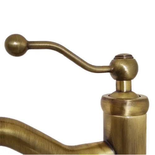 Смеситель для раковины PAINI Duomo без донного клапана, высокий, старая бронза (F3)