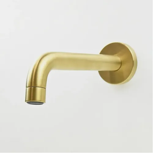 Излив PAINI Cox 190 мм. встраиваемый, брашированное золото PVD