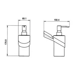 Дозатор для жидкого мыла PAINI Morgana, хром (CR)